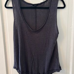 Rails Gray Tank Top with Scoop Neckline